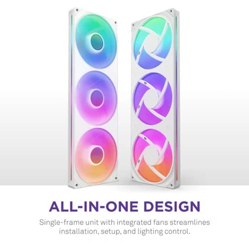 Nzxt F420 RGB Core White Single Frame Cabinet Fan